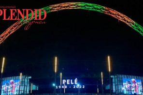 Арка лондонского стадиона «Уэмбли» перекрасили в честь Пеле